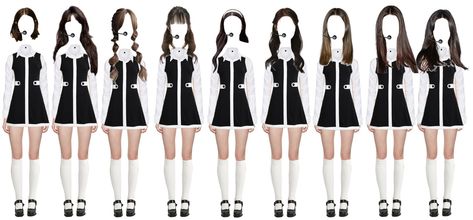 S_u_k_i on ShopLook | The easiest way to find the perfect outfit 9 Member Girl Group, Melanie Martinez Inspired Outfits, Brown Hair Bangs, Movie Inspired Outfits, Short Brown Hair, Hair Png, Long Brown Hair, Workwear Fashion, All Black Outfit