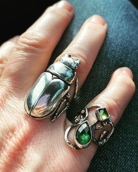 Beetle Ring, Stag Beetle, Dope Jewelry, Funky Jewelry, Jewelry Outfit, Made In Heaven, Fantasy Jewelry, Gothic Jewelry, Jewelry Inspo