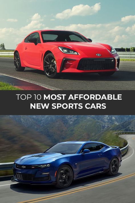 Finding the performance you want doesn’t have to break the bank. Check out the 10 most affordable new sports cars! Cheap Good Looking Cars, Cars Under 20k, Sports Cars For Women, Cool Affordable Cars, Nice Cars For Teens, Affordable Cars For Teens, Cheap Cars For Teens, Affordable Cars, Small Sports Cars