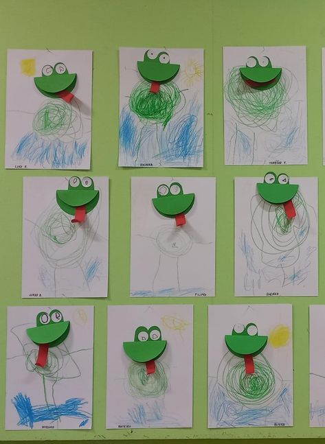 Frog Art Activities For Preschool, Preschool Frog Art, Frog Art For Toddlers, Frog Craft For Preschool, Frog Preschool Craft, Frog Art Preschool, Frog Activities For Preschool, Frog Crafts For Kids, Frog Crafts Preschool