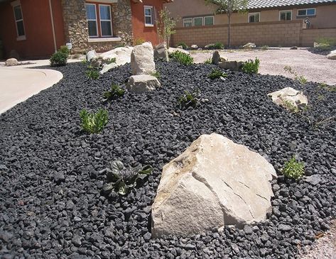 Landscape Rock | Gravel, River Rock, Crushed Granite & D.G Seller Volcanic Rock Landscaping, Lava Rock Landscaping, Lava Rock Landscape, Crushed Granite, Basalt Rock, Decomposed Granite, Decorative Gravel, Alpine Garden, Landscape Rock