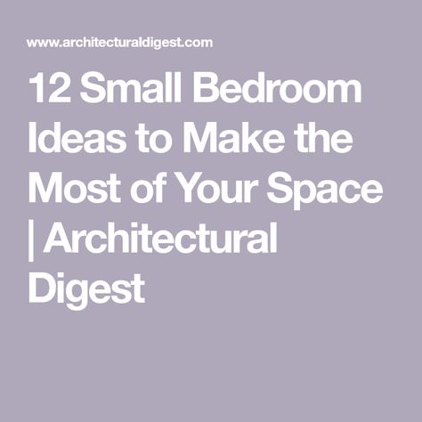 12 Small Bedroom Ideas to Make the Most of Your Space | Architectural Digest Bedroom Alcove, Mobile Home Redo, Alcove Bed, Decorating Room Ideas, Designer Nightstand, Small Guest Rooms, Alcove Ideas, Ny Apartment, Decorating Room