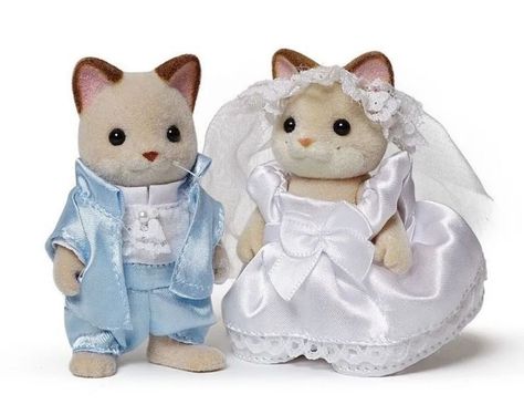 Wedding Calico Critters, Calico Critter Wedding, Calico Critters Wedding, Sylvanian Families Wedding, Wedding Ideas Cute, Cat Wedding, Calico Critters, Wedding Topper, Future Wedding Plans