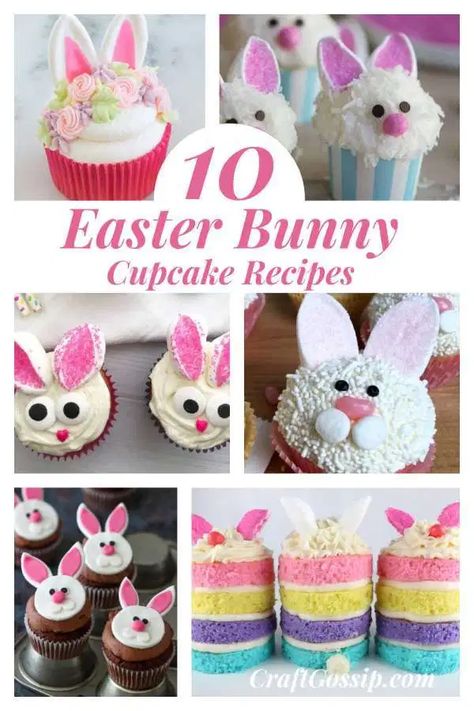 Cupcakes For Easter, Easter Cupcake Recipes, Candy Bar Cupcakes, Bunny Butts, Easter Deserts, Easter Food Crafts, Easter Party Food, Easter Bunny Cupcakes, Easter Cupcake