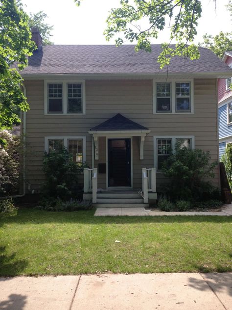 Before & After: A Garden Makeover in Michigan for Editor Michelle Adams - Gardenista Charcoal Paint, Gravel Patio, Ground Covering, Cottage Inspiration, Rustic Wood Walls, Garden Makeover, Bedroom Color, Wood Burning Fires, Yellow Walls