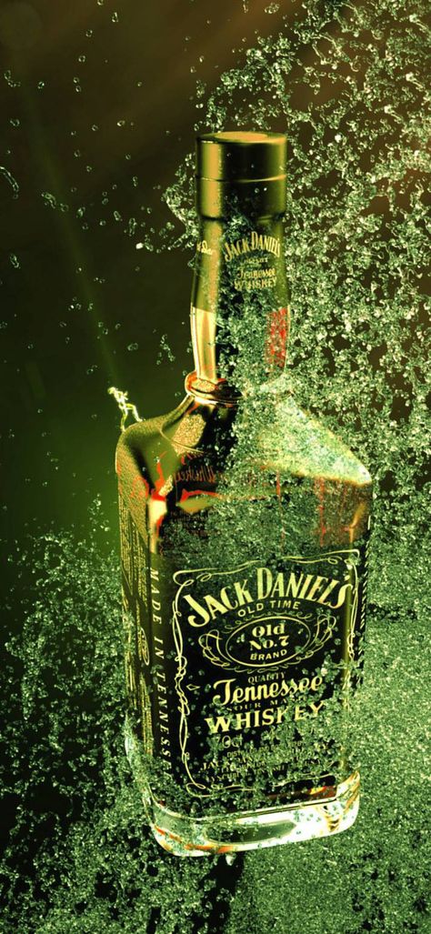 Advertising Design Creative, Jack Daniels Wallpaper, Jack Daniels Drinks, Jack Daniels Bottle, Whiskey Girl, Creative Advertising Design, Cigars And Whiskey, Hd Wallpapers For Mobile, Creative Poster