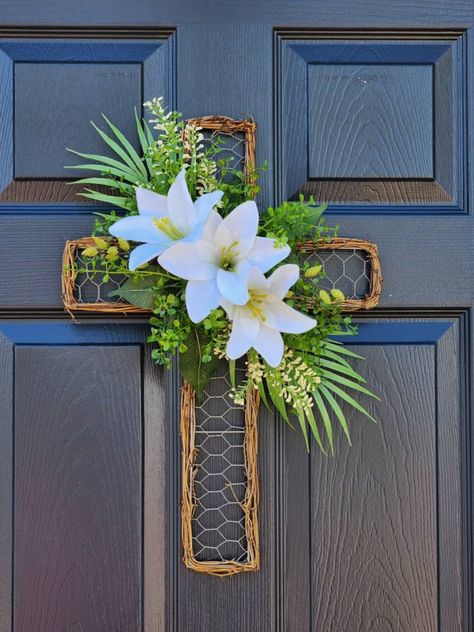 Easter wreath cross