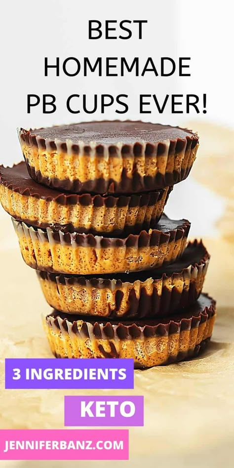 Keto Peanut Butter Cups, Peanut Butter Cups Recipe, Pb Cups, Keto Peanut Butter, Keto Candy, Healthy Food Facts, Diet Breakfast Recipes, Keto Brownies, Keto Cookies