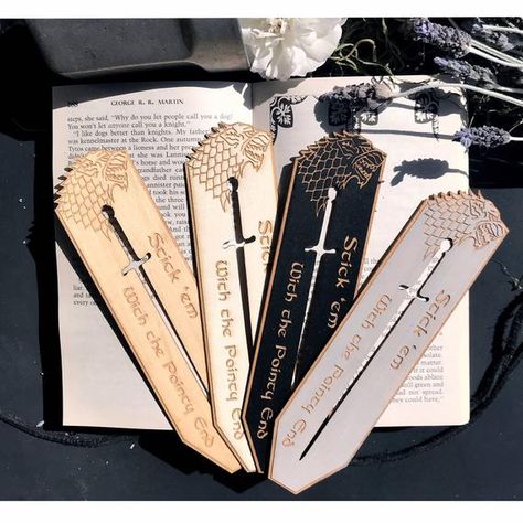 American Horror Story Movie, Good Knight, Book Marker, Brown Wallet, Arya Stark, Tiered Trays, Cricut Tutorials, Wood Stain, Bookish Gifts