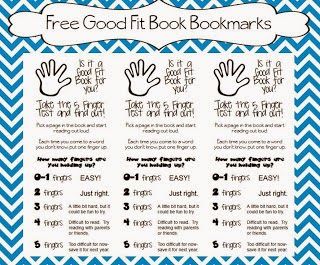 Classroom Freebies: Finding Just Right Books 5 Finger Rule, Five Finger Rule, Good Fit Books, Just Right Books, Book Care, Family Literacy, Reading Anchor Charts, Elementary Library, Classroom Freebies