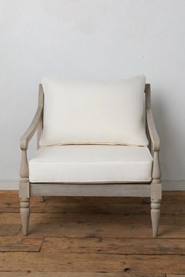 Shoreham Teak Chair | Anthropologie Unique Living Room Furniture, Modern Leather Chair, Casual Family Rooms, Cottage Outdoor, Teak Armchair, Comfortable Armchair, Outdoor Furniture Covers, Teak Chairs, Upholstered Accent Chairs