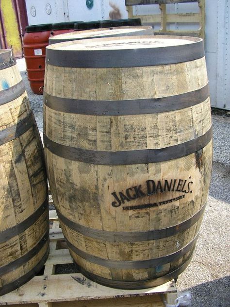 Whiskey Barrel Authentic J.D. Branded -FREE SHIPPING Used Whiskey Barrels, Jack Daniels Barrel, Jack Daniels Whiskey Barrel, Barrel Sink, Wooden Barrels, Budweiser Clydesdales, Barrel Decor, Whisky Barrel, Animal Education