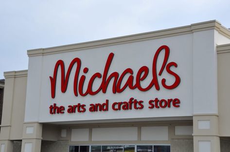 North Bay, Ontario, Canada - July 26, 2015:  Michaels store's facade. Disco Ball Cup, Michaels Store, Michaels Halloween, Hippie Halloween, Ghost Pillow, Michaels Craft, Store Closing, Secret Storage, Halloween Kitchen