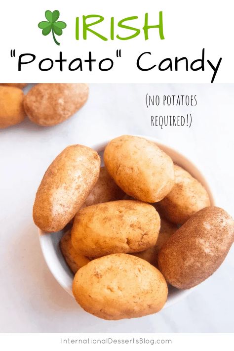 Irish "Potato" Candy Irish Potato Candy Recipe, Potato Candy Recipe, Irish Potato Candy, Potato Candy, Irish Potato, International Desserts, Irish Potatoes, Simple Dessert, Sweet Recipe