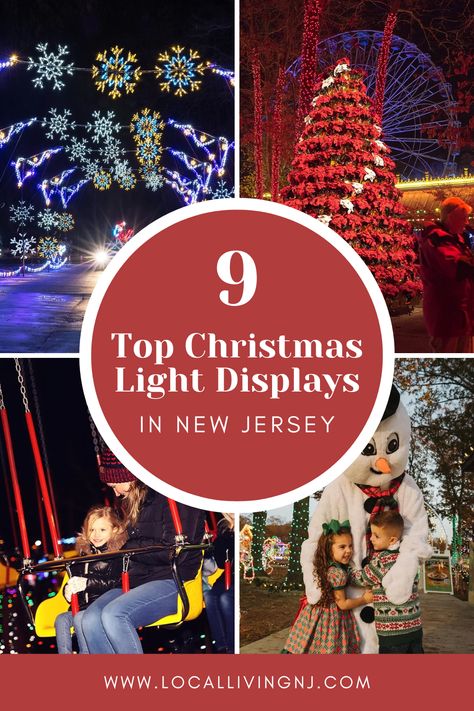 A breathtaking drive-through Christmas light display in New Jersey, featuring vibrant holiday-themed decorations and glowing lights, perfect for family holiday adventures. Best Christmas Light Displays, Best Christmas Lights, Christmas Light Displays, Garden State, Holiday Village, Drive Through, Free Event, Holiday Memories, Christmas Light