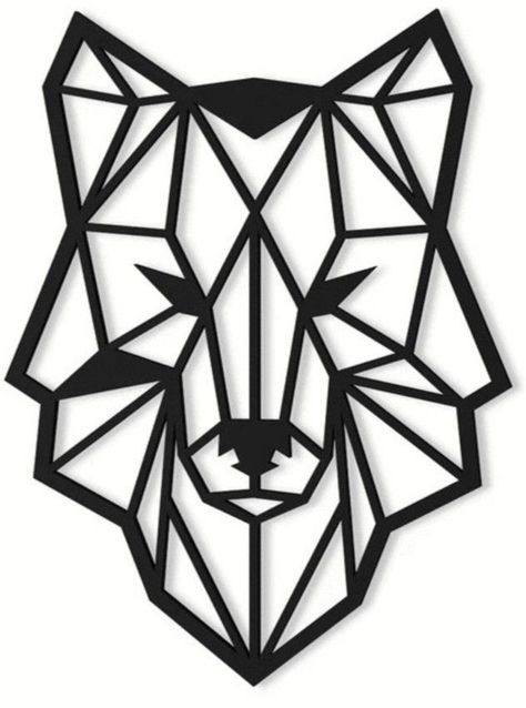 Line Art Wolf, Beginners Tattoo, Wormhole Tattoo, Geometric Art Animal, Complete Tattoo, Wood Laser Ideas, Tattoo Machine Kits, Art Wolf, Rotary Tattoo