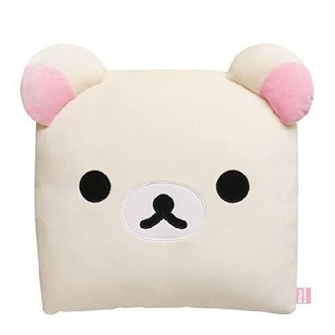 White Teddy Bear, Small Cushions, Soft Pillow, Square Faces, Large Pillows, Rilakkuma, Soft Pillows, Pusheen, Christmas Wishlist