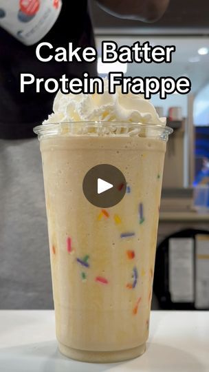 4K views · 95 reactions | Protein Cake Batter Frappe Recipe 🍰🎂 #recipe #cakebatter #cake #protein | Brew Krew Coffee - Maryville | Brew Krew Coffee - Maryville · Original audio Protein Shake Coffee, Protein Cake Batter, Blended Coffee Recipes, Cake Batter Protein, Premier Protein Shakes, Frappe Recipe, Protein Cake, Protein Coffee, Premier Protein