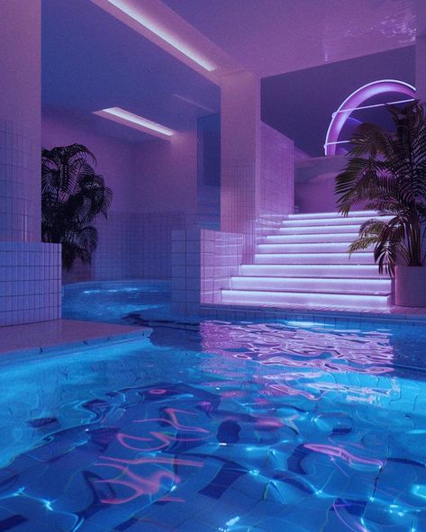 [AI] POV: Your penthouse swimming pool after a long day of your corporate job in the big city 💆🏻‍♀️ Get your wall posters on liminaldestinations.com (link in bio!) • • • • (AI images — MJ 6) #80sinterior #1980sinterior #80saesthetic #1980s #80svibes #80snostalgia #80sdecor #80s #vintage #interiordesign #homedecor #luxuryhomes Vaporwave Pool, 80s Mansion, Liquid Television, Pool Aesthetics, 80’s Decor, Swimming Pool Art, Big Swimming Pools, Luxury Mansions Interior, 80s Interior