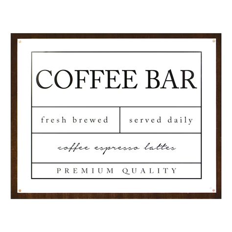 Coffee Bar Wall Decor Ideas, Coffee Bar Wall Decor, Coffee Bar Wall, Cafe Theme, Fancy Bedroom, Alcohol Bar, Bar Wall Art, Coffee Bars, Coffee Shop Aesthetic