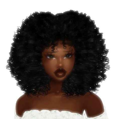 Imvu Curly Hair, Imvu Edit, Girl Animation, Imvu Outfits, Imvu Outfits Ideas Cute, Original Iphone Wallpaper, Barbie Model, Anime Black, Black Anime