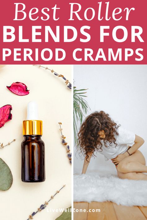 Oils For Menstrual Cramps, Get Rid Of Period Cramps, Essential Oils For Cramps, Essential Oil Roller Blends, Oil Roller Blends, Essential Oil Menstrual Cramps, Pain Relief Essential Oils, Menstrual Cramp Relief, Essential Oil Roller Bottle Recipes