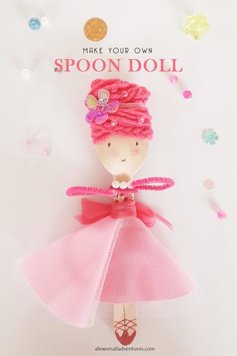 Wooden Spoon Puppets, Spoons Diy, Plastic Spoon Crafts, Wooden Spoon Crafts, Spoon Craft, Wood Cutlery, Children Crafts, Spoon Crafts, Cute Origami