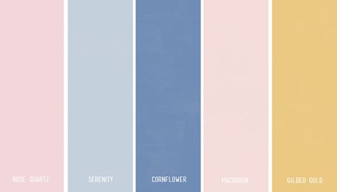 Rose Quartz & Serenity Wedding Inspiration Color Palette | My Wedding Favors | @myweddingfavors Rose Quartz And Serenity Wedding, Serenity Color, Style Tips And Tricks, Blue Boutonniere, Rose Quartz And Serenity, Romantic Wedding Colors, Romantic Colors Palette, Rose Quartz Serenity, Rose Quartz Color