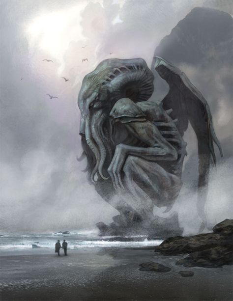 Cthulhu Fhtagn, Lovecraft Art, Cthulhu Art, Lovecraft Cthulhu, Weird Fiction, Lovecraftian Horror, Hp Lovecraft, Eldritch Horror, Cthulhu Mythos