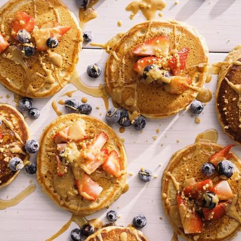 PBfit Pancakes Pb Fit Recipes, Pb Fit, Fit Recipes, Peanut Flour, Butter Recipes, Peanut Butter Powder, Butter Spread, Pancake Batter, Peanut Butter Recipes