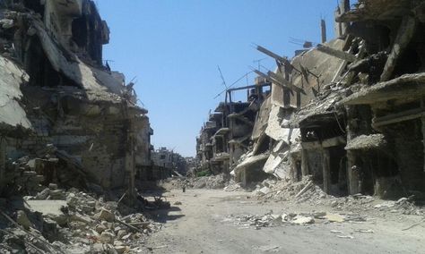 Homs Syria, Industrial Decay, Apocalypse Landscape, Abandoned City, Abandoned Town, Abandoned Cities, Ruined City, Abstract City, Old Churches