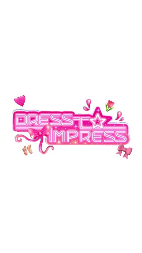 Myself dress to impress logo and wallpaper💕 Spongebob Wallpaper, Mac Wallpaper, Game Background, Roblox Pictures, Trunk Or Treat, Im Going Crazy, Game Logo, Cute Sets, Clothing Hacks