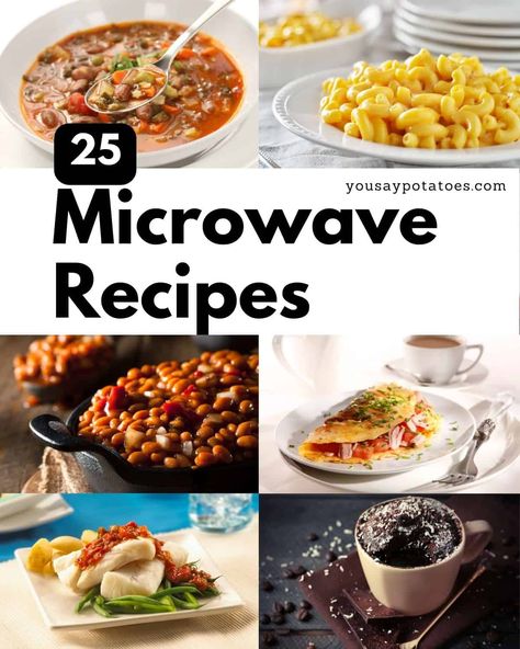 Microwave cooking is convenient, economical, and quick! So make the most of your microwave oven with these great recipes, from breakfast and dessert to curry and mac and cheese. These microwave recipes are game changers and will open your mind to what dishes (and complete meals!) you can 'nuke' in minutes. Whether you're cooking for... Read More 25 Mind-Blowing Microwave Recipes © You Say Potatoes. Cheeseburger Stuffed Shells, Microwave Oven Recipes, Bacon Fudge, Rice Casseroles, Complete Meals, Oven Meals, Shells Recipe, Recipe Pasta, Pasta Shells