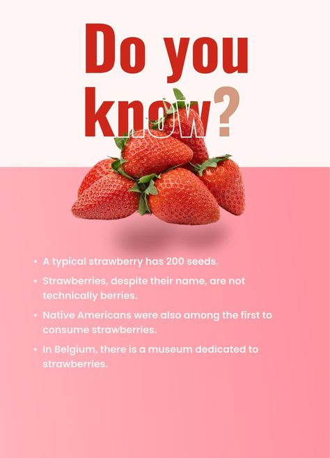 Facts About Nutrition, Strawberry Facts, Strawberry Nutrition Facts, Nutrition Diet, Daily Facts, Cool Wallpapers, Fascinating Facts, Facts About, Strawberries