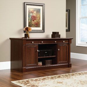 Credenza Desk, Multipurpose Office, Printer Shelf, Furniture Apartment, Wood Credenza, Studio Furniture, Doors Sliding, Simple Table, Accent Doors