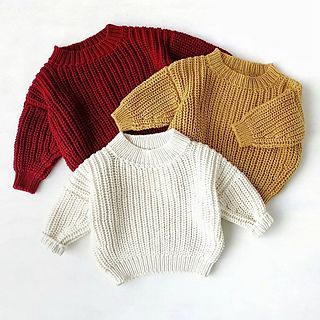 Cozy jumper pattern by Marina Balambaeva Ribbed Sweater Pattern, Free Chunky Knitting Patterns, Baby Jumper Pattern, Crochet Jumper Pattern, Chunky Knit Sweater Pattern, Boys Knitting Patterns Free, Cozy Jumper, Front Pieces, Jumper Pattern