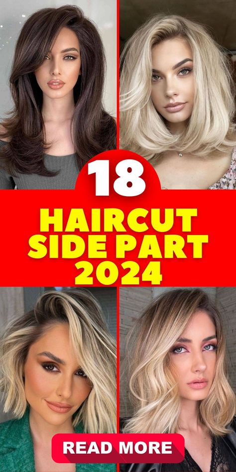 Step into 2024 with confidence and style by embracing the haircut side part trend. Whether you have short, mid-length, or long hair, our skilled hairstylists can create a side-parted masterpiece that suits your unique features. Don't miss the opportunity to experience the beauty of a perfectly executed side-parted haircut. Place your order today and elevate your look with our collection of haircut side part 2024 styles Long Layered Pixie, Short Hair Side Part, Funky Hairstyles For Long Hair, Haircut Side Part, Side Part Haircut, Layered Pixie, Long Hair Trends, The Haircut, Long Length Hair