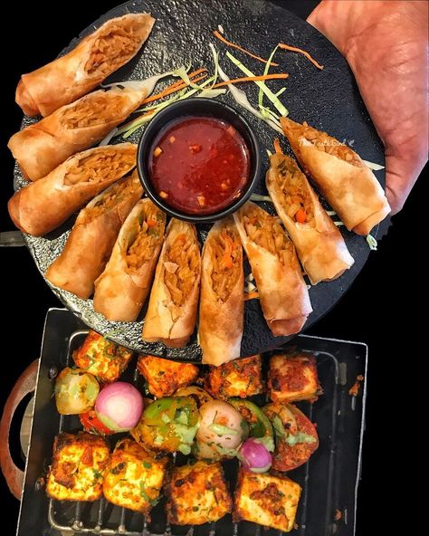 Spring Rolls or Paneer Tikka which one would you Attack First😍 Comment down your Choice below😛 Tag All your Friends to know what they Like…#tasty Paneer Tikka, Spring Roll, Spring Rolls, Best Recipes, Paneer, The 10, Good Food, Rolls, Yummy Food