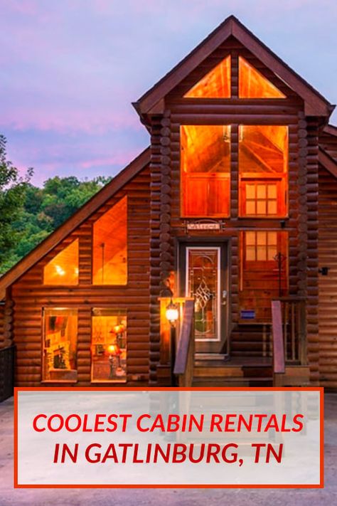 Coolest Cabin Rentals in Gatlinburg, Tennessee | Global Viewpoint Gatlinburg Tennessee Cabins, Maryville Tennessee, 3 Bedroom Cabin, Tennessee Cabins, Modern Lodge, Gatlinburg Cabin Rentals, Bear Cabin, Gatlinburg Cabins, Bedroom Cabin