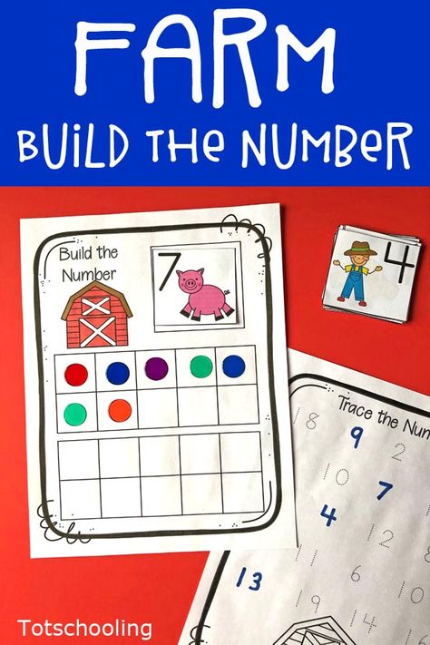 FREE printable Farm themed activity for preschool and kindergarten kids featuring ten frames and twenty frames. Great for practicing math skills and counting with cute farm animals! Preschool Games Movement, Preschool Preparation, Free Printables For Toddlers, Preschool Math Printables, Farm Week, Farm Lessons, Preschool Farm, Free Educational Printables, Farm Theme Preschool