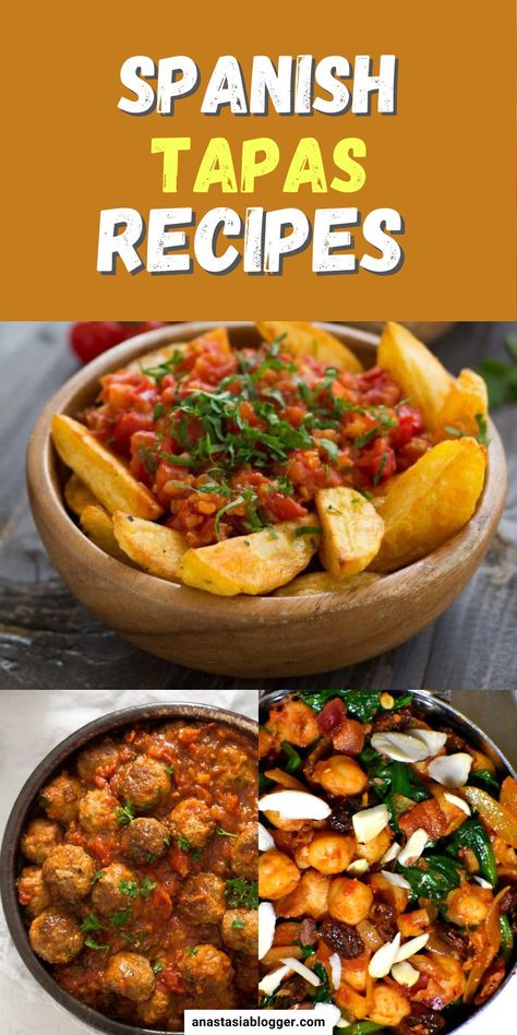 Authentic Spanish Tapas Recipes, Spanish Entrees, Vegan Tapas, Spanish Dinner, Easy Spanish Recipes, Tapas Dinner, Spanish Tapas Recipes, Traditional Spanish Recipes, Tapas Party