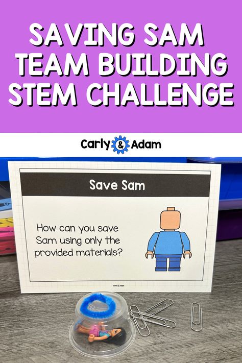 The Saving Sam or Save Fred STEM challenge is a delightful and educational activity designed to foster teamwork, problem-solving, and critical thinking among students. Traditionally, this challenge uses a gummy worm (Sam) and life savers candy to create an engaging scenario. 

However, we propose a twist by using a LEGO minifigure and a pipe cleaner instead. This approach not only reduces the use of consumables but also enhances the reusability and sustainability of the materials. Building Stem Activities, Team Building Activities For Kids, Kids Team Building Activities, Building Activities For Kids, Life Savers Candy, School Team Building, Saving Sam, Stem Centers, Gummy Worm