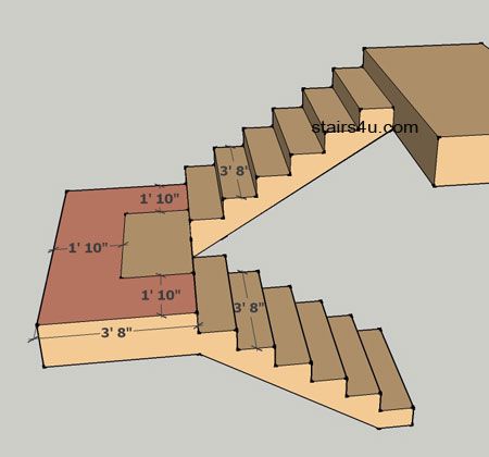 Door Swing Clearance In Landing U Stairs, Spiral Staircase Plan, Staircase Spiral, Stair Building, سلالم حلزونية, Stair Layout, Stair Design Architecture, Stair Plan, Vintage Bus