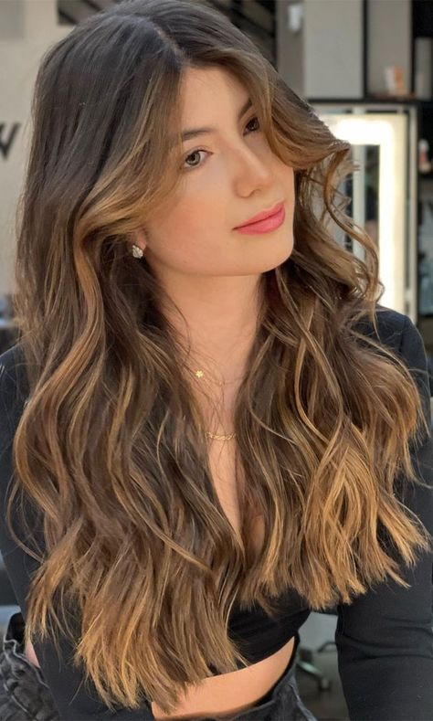 honey hair color, hair color ideas, hair color trends, summer hair color, brunette hair color Light Gray Hair Color Ash Brown, Hair Contouring Brunette, Balayage Hair Caramel, Rambut Brunette, Sophisticated Hairstyles, Brown Hair Looks, Brown Hair Inspo, Hollywood Hair, Brunette Hair With Highlights