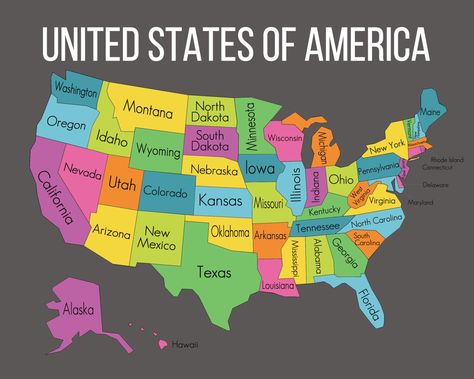 State Names, America Washington, States And Capitals, America Map, Free State, United States Map, Usa Map, U.s. States, State Map