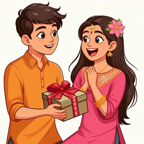 Ai Generated Raksha Bandhan Images | Artworkbird Brother Sister Stickers, Raksha Bandhan Images, Gudi Padwa, Wedding Card Frames, Guru Purnima, Photo Collage Template, Raksha Bandhan, Indian Festivals, Good Morning Good Night