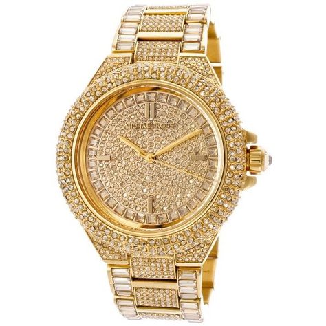 Michael Kors Women's Camille Gold-Tone Stainless Steel and Pave... ($370) ❤ liked on Polyvore featuring jewelry, watches, accessories, michael kors, druzy jewelry, white dial watches, white wrist watch and water resistant watches Mk Watch Women, Mk Watch, Watches Women Michael Kors, White Dial Watch, Pave Jewelry, Ice Watch, Cheap Michael Kors, Michael Kors Outlet, Michael Kors Jewelry