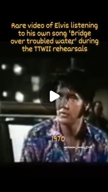 Simo🩷⚡️Elvis on Instagram: "We finally get to see Elvis himself's reaction to listening his own singing voice. Not the reaction of others on youtube😄
The satisfaction on his beautiful face✨️

👉'Bridge over Troubled Water' it's a song by the American folk rock duo Simon & Garfunkel, released on January 26, 1970 and covered by over 50 artists, including Elvis Presley.

👉What did Paul Simon say about Elvis singing 'Bridge Over Troubled Water'?
Simon praised the "dramatic" version of the song in a 1972 interview. He added: "But so was the song. When I first heard Elvis perform Bridge Over Troubled Water it was unbelievable."
.
.
#elvis #elvispresley #elvispresleyinstagram #elvispresleyfans #elvisedit #elvispresleyedit" Elvis Singing, Elvis Today, Elvis Presley Live, Elvis Sings, Timothy Dalton, Bridge Over Troubled Water, Theater Performance, Simon Garfunkel, Elvis Presley Pictures