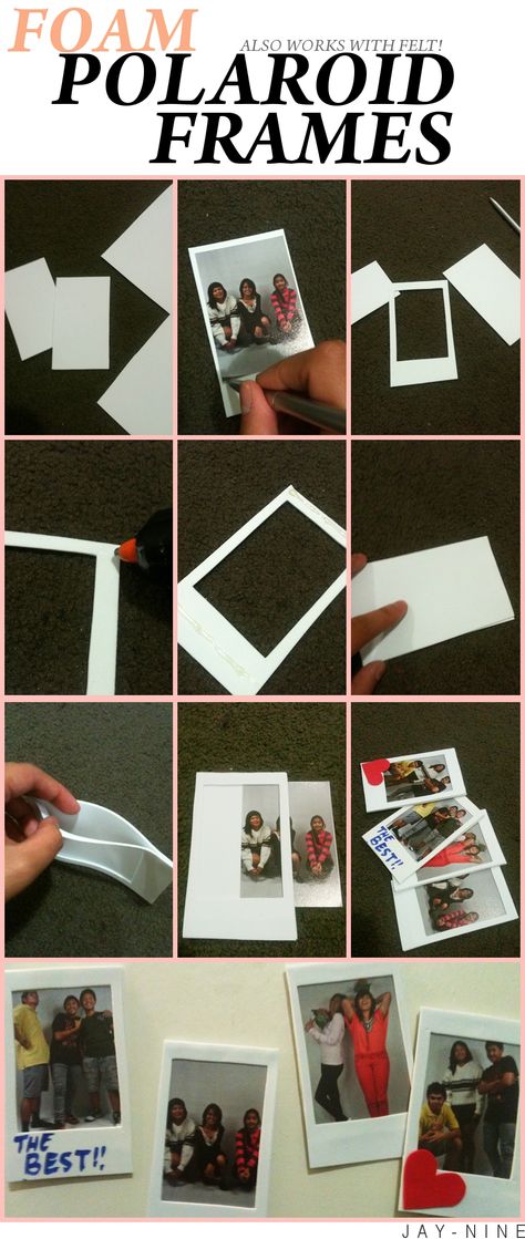 Preschool Polaroid Craft, Fake Polaroid Pictures Diy, Polaroid Diy Frame, Diy Polaroid Frame, Polaroid Crafts, Diy Photo Holder, Craft Frame, Picture Gifts Diy, Polaroid Diy