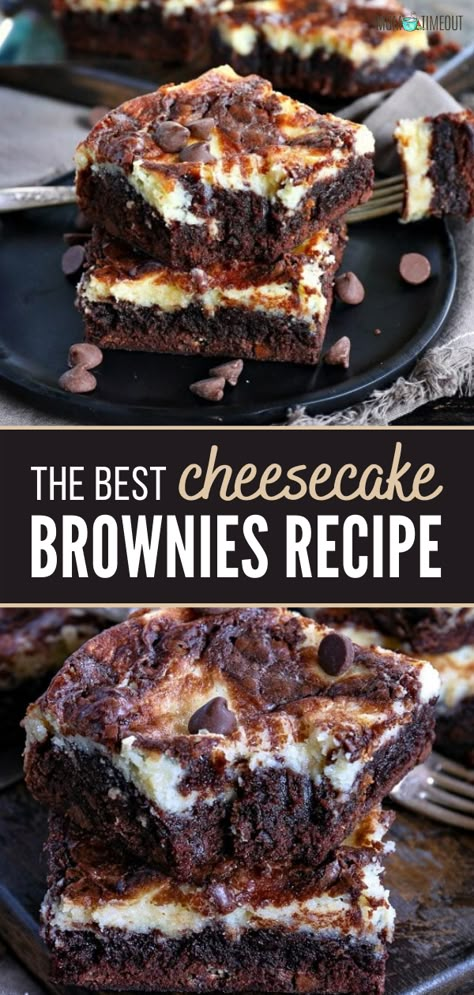 Fudgy Cheesecake Brownies, Easy Brownie Dessert Recipes, Desserts With Brownies In Them, Brownie With Fudge On Top, Easy Dessert Cake Recipes, Dessert Recipes With Brownies, Award Winning Brownies Recipe, Costco Brownie Recipe, Brownie Cheesecake Cookie